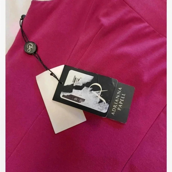 Adrianna Papell Off the Shoulder Mermaid Maxi Dress Bright Syrah Size 12 - Picture 10 of 14